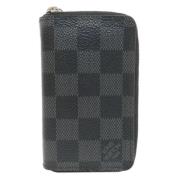 Pre-owned Canvas wallets Louis Vuitton Vintage , Gray , Heren