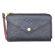 Pre-owned Leather wallets Louis Vuitton Vintage , Blue , Heren