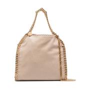 Whipstitch Chain Trim Beige Tas Stella McCartney , Beige , Dames