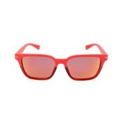 Rode Polycarbonaat Zonnebril Polaroid , Red , Unisex