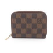 Pre-owned Leather wallets Louis Vuitton Vintage , Brown , Dames