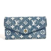 Pre-owned Denim wallets Louis Vuitton Vintage , Blue , Dames