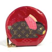 Pre-owned Fabric wallets Louis Vuitton Vintage , Red , Dames