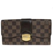 Pre-owned Canvas wallets Louis Vuitton Vintage , Brown , Dames