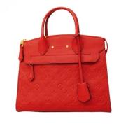 Pre-owned Leather louis-vuitton-bags Louis Vuitton Vintage , Red , Dam...