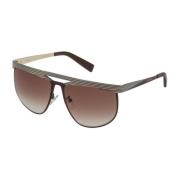 Gradient Lens Zonnebril Bruin Vrouwen Trussardi , Brown , Dames