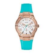 Blauw Siliconen Multifunctioneel Horloge met Stalen Kast Guess , Blue ...