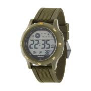 Groene Siliconen Quartz Digitaal Horloge Timberland , Green , Heren