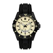 Analoge Quartz Horloge met Siliconen Armband Timberland , Black , Here...