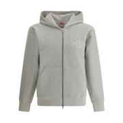 Dragonfly Monogram Rits Hoodie Stijlvol Ontwerp Kenzo , Gray , Heren