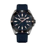 Blauwe Siliconen Quartz Analoog Horloge Timberland , Blue , Heren