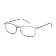 Matte Gray Polyamide Injectie Frames Bril Pierre Cardin , Gray , Heren