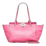 Pre-owned Leather handbags Valentino Vintage , Pink , Dames