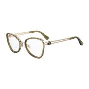 Bicolor Metalen Frame Bril voor Vrouwen Moschino , Multicolor , Dames