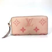 Pre-owned Leather wallets Louis Vuitton Vintage , Pink , Dames