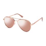 Roze Metalen Zonnebril met Categorie 3 Lens Guess , Pink , Dames