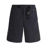 Sportieve Elastische Taille Zak Short Moncler , Black , Heren