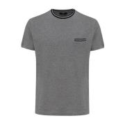 Grijze Zak T-shirt Made in Italy Fendi , Gray , Heren