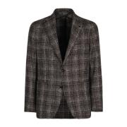 Single-breasted twee-knoop blazer Tagliatore , Brown , Heren