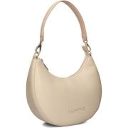 Beige Hobo Tas met Goud Logo Valentino , Beige , Unisex