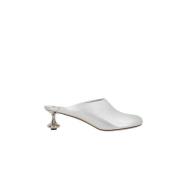 Zilveren Bloem Sandalen Loewe , Gray , Dames