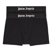 Zwarte Boxershorts Bipack Palm Angels , Black , Heren