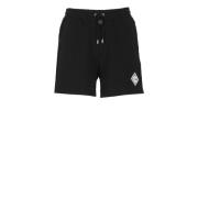 Zwarte Bermuda Shorts met Koord Casablanca , Black , Heren