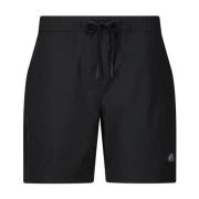 Zwemshorts met Logo Patch Moose Knuckles , Black , Heren