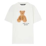 Bear in Mind T-shirt Palm Angels , White , Heren