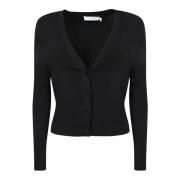 Elegante Zwarte Gebreide Vest IRO , Black , Dames