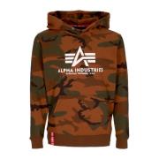 Camo Verbrande Hoodie Lange Mouw Sweatshirt Alpha Industries , Multico...