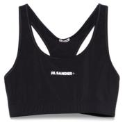 Navy Technische Sporttop Jil Sander , Blue , Dames