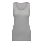 Gelaagde Katoenen Tanktop Jil Sander , Beige , Dames