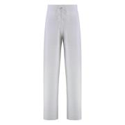 Biologisch Katoen Lurex Gebreide Broek Fabiana Filippi , Gray , Dames