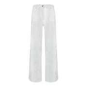 Moderne hoge taille broek met riemlussen IRO , White , Dames