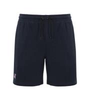 Blauwe Katoenen Heren Shorts Regular Fit K-Way , Blue , Heren