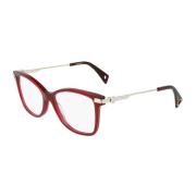 Rode Acetaat Frame Bril voor vrouwen Lanvin , Red , Dames