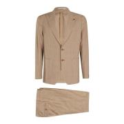 Single Breasted Suits Tagliatore , Brown , Heren