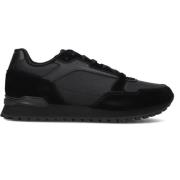 Zwarte Suède Lage Sneakers Boss , Black , Heren