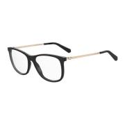 Zwarte Acetaatframe Bril Love Moschino , Black , Dames