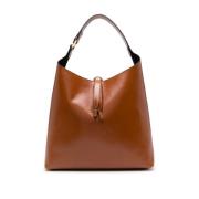 Bruine Shopper met Gouden Details Chloé , Brown , Dames