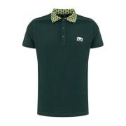 Groene polo met korte mouwen Fendi , Green , Heren