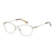 Licht Goud Metalen Frame Bril Pierre Cardin , Brown , Dames