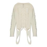 Wollen Trui LS Rick Owens , Beige , Heren