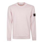 Casual Katoenen Sweatshirt voor Mannen Stone Island , Pink , Heren