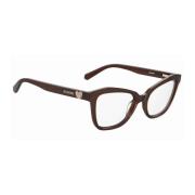 Stijlvolle Bruine Acetaat Damesbril Love Moschino , Brown , Dames