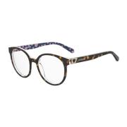 Elegante Bicolor Acetaatbrillen Love Moschino , Brown , Dames