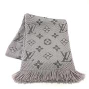 Pre-owned Silk scarves Louis Vuitton Vintage , Gray , Dames