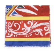 Multicolor Katoenen Sarong Zeekleding Dolce & Gabbana , Multicolor , D...