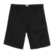 Zwarte Cargo Shorts Regular Fit C.p. Company , Black , Heren